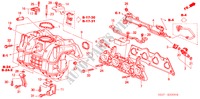MULTIPLE DE ADMISION (1.4L/1.6L) para Honda CIVIC 1.6LS 3 Puertas 4 velocidades automática 2001