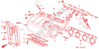 MULTIPLE DE ADMISION(TYPE R) para Honda CIVIC TYPE R 3 Puertas 6 velocidades manual 2004