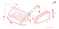PARABRISAS TRASERA/ VIDRIO DE COSTADO para Honda CIVIC TYPE R 3 Puertas 6 velocidades manual 2004