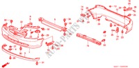 PARAGOLPES(1) para Honda CIVIC 1.4S 3 Puertas 5 velocidades manual 2001
