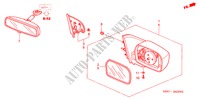 RETROVISOR(1) para Honda CIVIC 1.4B 3 Puertas 5 velocidades manual 2001