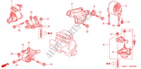 SOPORTES DE MOTOR(MT) (1.4L/1.6L) para Honda CIVIC 1.4S 3 Puertas 5 velocidades manual 2001