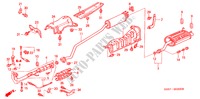 TUBERIA DE ESCAPE/SILENCIADOR (1.4L/1.6L) para Honda CIVIC 1.6ES 3 Puertas 5 velocidades manual 2001