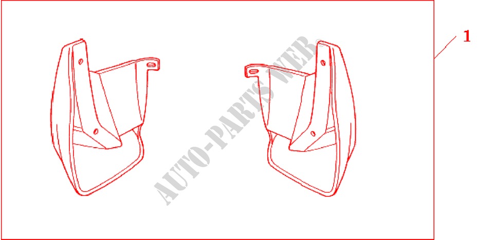 REAR MUD GUARDS para Honda CIVIC 1.6S 3 Puertas 5 velocidades manual 2001