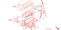 COLECTOR DE ACEITE/INDICADOR DE NIVEL (DIESEL) para Honda CIVIC 1.7 SE 3 Puertas 5 velocidades manual 2005