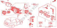 INTERRUPTOR COMBINACION para Honda CIVIC TYPE R 3 Puertas 6 velocidades manual 2005