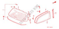 PARABRISAS TRASERA/ VIDRIO DE COSTADO para Honda CIVIC TYPE R 3 Puertas 6 velocidades manual 2005