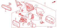 RETROVISOR(2) para Honda CIVIC 1.4 S 3 Puertas 5 velocidades manual 2005