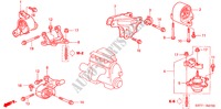 SOPORTES DE MOTOR(MT) (1.4L/1.6L) para Honda CIVIC 1.4 LS 3 Puertas 5 velocidades manual 2005