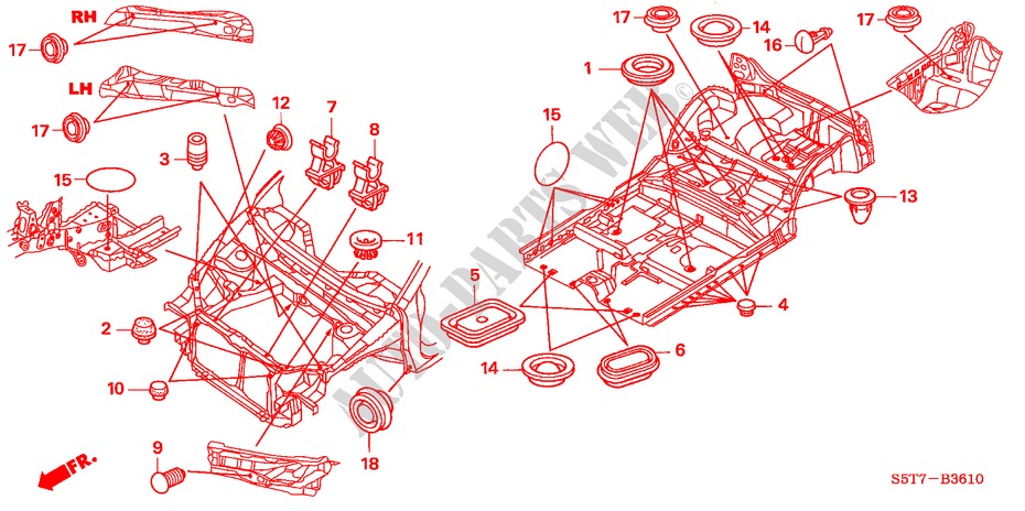 ANILLO(DELANTERO) para Honda CIVIC TYPE R     PREMIUM 3 Puertas 6 velocidades manual 2005