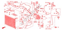ACONDICIONADOR DE AIRE(MANGUERAS/TUBERIAS)(LH)(1.4L/1.6L) para Honda CIVIC 1.6LS 5 Puertas 5 velocidades manual 2001