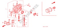 BOMBA DE ACEITE/COLADOR DE ACEITE (1.4L/1.5L/1.6L/1.7L) para Honda CIVIC 1.6LS 5 Puertas 5 velocidades manual 2001
