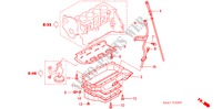 COLECTOR DE ACEITE/INDICADOR DE NIVEL (DIESEL) para Honda CIVIC 1.7S 5 Puertas 5 velocidades manual 2004