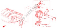 CUERPO MARIPOSA GASES(2.0L) (1) para Honda CIVIC 2.0 5 Puertas 5 velocidades manual 2004