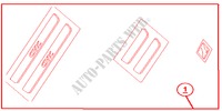DOOR STEP GARN para Honda CIVIC 1.6LS 5 Puertas 5 velocidades manual 2001