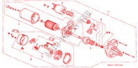 MOTOR DE ARRANQUE(CANAL O) para Honda CIVIC 1.6LS 5 Puertas 5 velocidades manual 2001