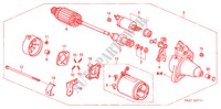 MOTOR DE ARRANQUE(DENSO) (2) para Honda CIVIC 1.4LS 5 Puertas 5 velocidades manual 2001