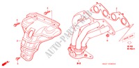 MULTIPLE DE ESCAPE(1) para Honda CIVIC 1.4E 5 Puertas 5 velocidades manual 2004