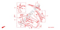 RECUBRIMIENTO PUERTA TR. para Honda CIVIC 1.6LS 5 Puertas 5 velocidades manual 2001