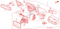 RETROVISOR(CONTROL REMOTO) (1) para Honda CIVIC 1.6SE 5 Puertas 5 velocidades manual 2004