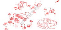 UNIDAD SRS(LH) para Honda CIVIC 1.6S 5 Puertas 4 velocidades automática 2003