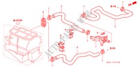VALVULA DE AGUA(RH)(1.4L/1.5L/1.6L/1.7L) para Honda CIVIC 1.6SE    EXECUTIVE 5 Puertas 5 velocidades manual 2001