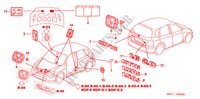 EMBLEMAS/ETIQUETAS DE PRECAUCION para Honda CIVIC 1.4SE 5 Puertas 5 velocidades manual 2005