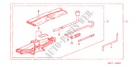 HERRAMIENTAS/GATO(2) para Honda CIVIC 1.4S 5 Puertas 5 velocidades manual 2005
