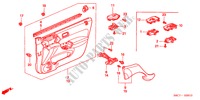 RECUBRIMIENTO DE PUERTA(LH) para Honda CIVIC 1.7LS 5 Puertas 5 velocidades manual 2005