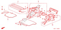 RECUBRIMIENTO LATERAL para Honda CIVIC 1.4S 5 Puertas 5 velocidades manual 2005