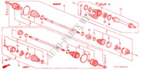 EJE DE IMPULSION DEL.(2.0L) para Honda STREAM 2.0ES 5 Puertas 5 velocidades manual 2001