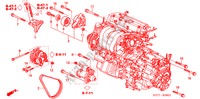 MENSULA DE MOTOR (2.0L) para Honda STREAM 2.0 ES 5 Puertas 5 velocidades automática 2005