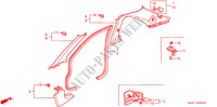 GUARNICION DE PILAR(LH) para Honda ACCORD COUPE 3.0IV6 2 Puertas 4 velocidades automática 2000