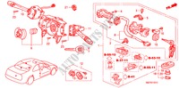 INTERRUPTOR COMBINACION(RH) para Honda ACCORD COUPE 3.0IV6 2 Puertas 4 velocidades automática 2001