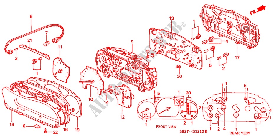 INDICADOR DE COMBINACION(L4) para Honda ACCORD COUPE VTI 2 Puertas 5 velocidades manual 1999