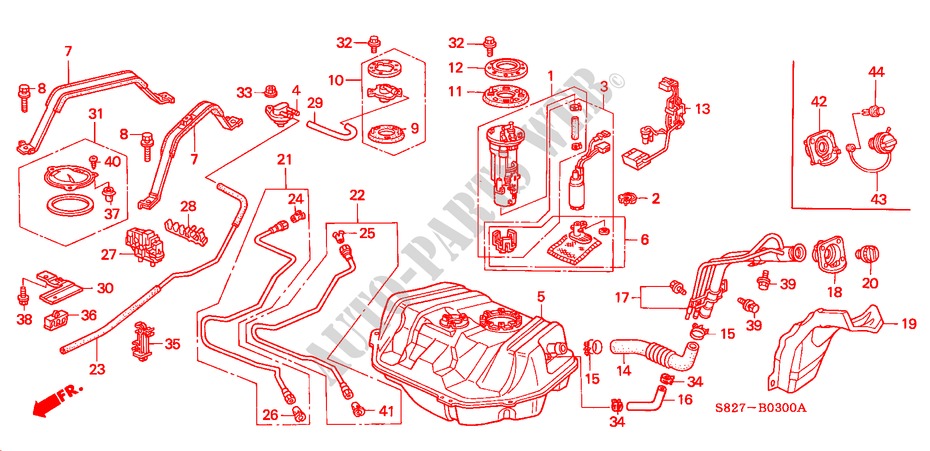 TANQUE DE COMBUSTIBLE para Honda ACCORD COUPE 3.0IV6 2 Puertas 4 velocidades automática 2000