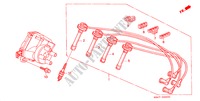 CABLE DE ALTA TENSION/ TAPON(L4) para Honda ACCORD 2.3EXI 4 Puertas 5 velocidades manual 1998