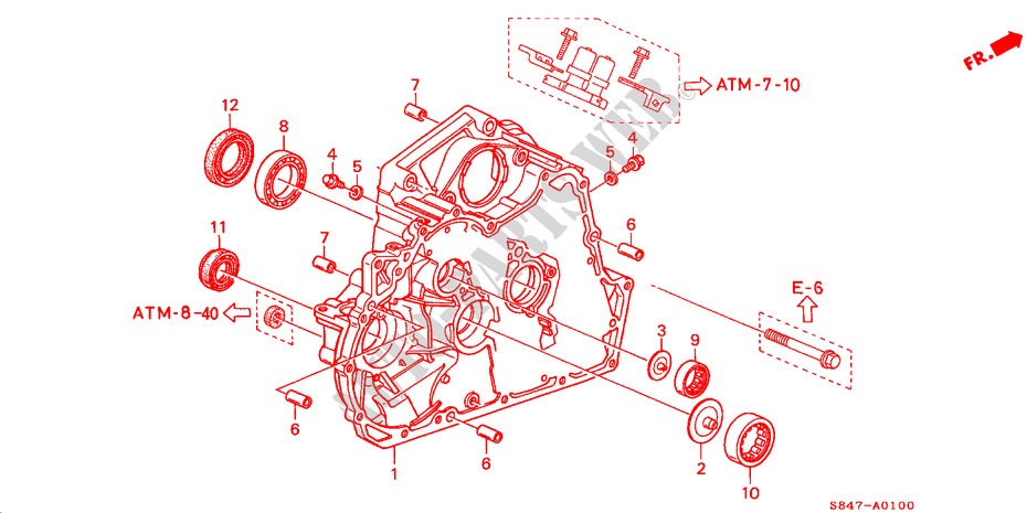 CONVERTIDOR DE PAR TORSOR(L4) para Honda ACCORD 2.3VTI 4 Puertas 4 velocidades automática 2000