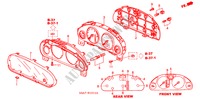 COMPONENTES DEL INDICADOR (VISTEON)( '04) para Honda CR-V RV-I 5 Puertas 5 velocidades manual 2004