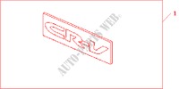 KIT TIRE COVER STICKER para Honda CR-V LS 5 Puertas 5 velocidades manual 2003
