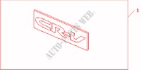 KIT TIRE COVER STICKER para Honda CR-V SE-E 5 Puertas 4 velocidades automática 2006