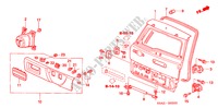 PUERTA TRASERA para Honda CR-V EXECUTIVE 5 Puertas 5 velocidades manual 2006