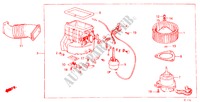 SOPLADOR DE CALEFACTOR para Honda ACCORD EX 1800 3 Puertas 5 velocidades manual 1984