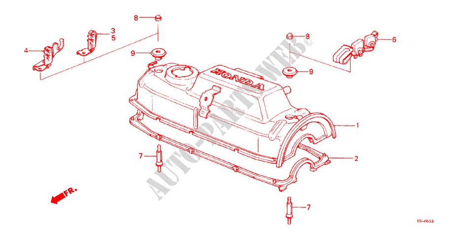 CUBIERTA CULATA CILINDRO para Honda JAZZ DX 3 Puertas 5 velocidades manual 1985