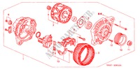 ALTERNADOR (MITSUBISHI) para Honda JAZZ 1.4SE 5 Puertas 5 velocidades manual 2002