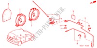 ANTENA/ALTAVOZ(LH) para Honda JAZZ 1.2LS 5 Puertas 5 velocidades manual 2002