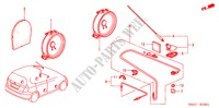 ANTENA/ALTAVOZ(RH) para Honda JAZZ 1.2S 5 Puertas 5 velocidades manual 2002