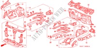 CONTENCION DELANTERA/TABLERO para Honda JAZZ 1.4LS 5 Puertas 5 velocidades manual 2002