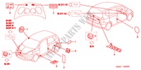 EMBLEMAS/ETIQUETAS DE PRECAUCION para Honda JAZZ 1.4LS 5 Puertas automática completa 2002