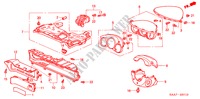 GUARNICION DE INSTRUMENTO(LADO DE CONDUCTOR) (LH) para Honda JAZZ 1.4ES 5 Puertas automática completa 2002